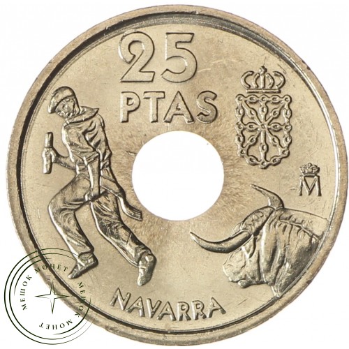 Испания 25 песет 1999 Наварра — 937037563