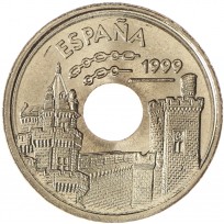 Испания 25 песет 1999 Наварра