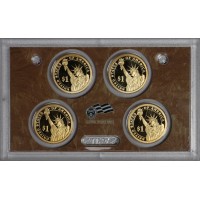 США набор 4 монеты 1 доллар 2009 Президенты США PROOF