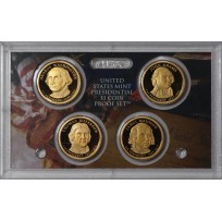 США набор 4 монеты 1 доллар 2007 Президенты США PROOF