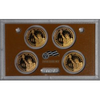 США набор 4 монеты 1 доллар 2007 Президенты США PROOF
