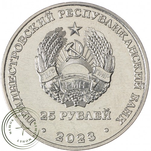 Приднестровье 25 рублей 2023 130 лет Тираспольской гуманитарно-математической гимназии — 937037720