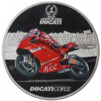 Монета Палау 1 доллар 2009 Ducati - Кейси Стоунер