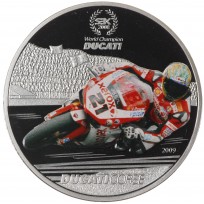 Монета Палау 1 доллар 2009 Ducati - Трой Бейлисс