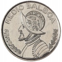 Монета Панама 1/2 бальбоа 2018