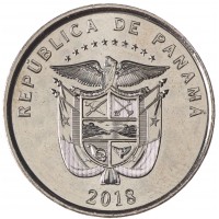 Монета Панама 1/2 бальбоа 2018