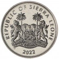 Монета Сьерра-Леоне 1 доллар 2022 Дикая пятерка - Антилопа