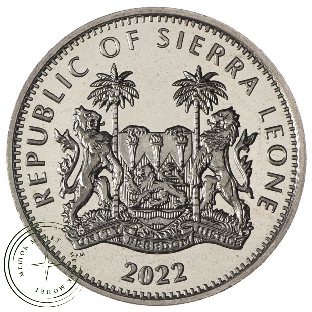 Сьерра-Леоне 1 доллар 2022 Дикая пятерка - Гиппопотам