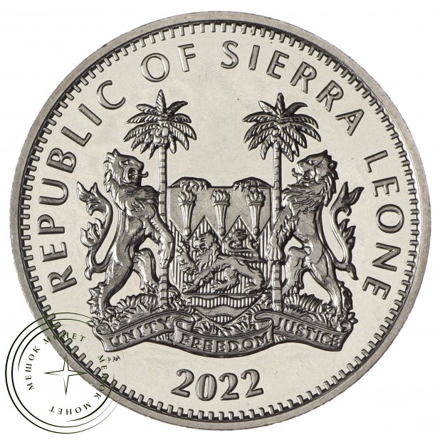 Сьерра-Леоне 1 доллар 2022 Дикая пятерка - Зебра