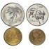 Филиппины набор 4 монеты 25, 50 сентимо и 1, 2 песо 1991-1992