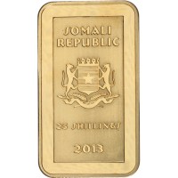Монета Сомали 25 шиллингов 2013 Охотник и жертва - Тюлень