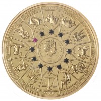 Монета Самоа 20 центов 2022 Знак зодиака - Водолей, Гера