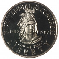 США 1/2 доллара 1989 200 лет Конгрессу