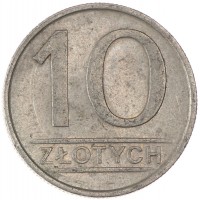 Монета Польша 10 злотых 1984