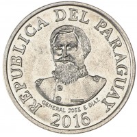 Монета Парагвай 100 гуарани 2016