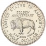 США 50 центов 1991 50 лет Национальному мемориалу Рашмор