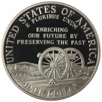 Монета США 1/2 доллара 1995 Сражения гражданской войны