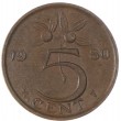 Нидерланды 5 центов 1980