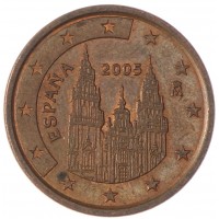 Испания 5 евроцентов 2005