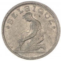 Монета Бельгия 50 сантимов 1923