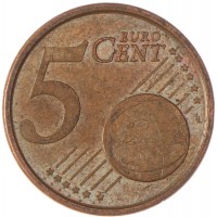 Монета Испания 5 евроцентов 2003