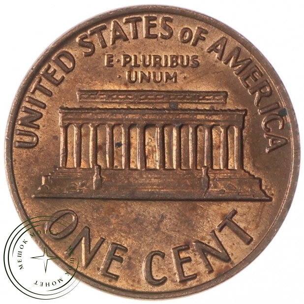 США 1 цент 1969 D