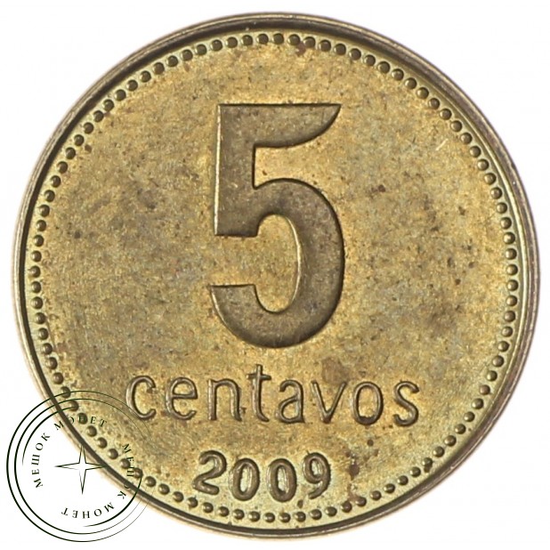 Аргентина 5 сентаво 2009