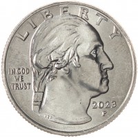 Монета США 25 центов 2023 Элеонора Рузвельт