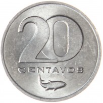 Монета Кабо-Верде 20 сентаво 1977