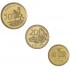 Лесото набор 3 монеты 10, 20 и 50 лисенте 1998 - 2018