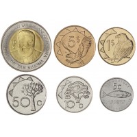 Намибия набор 6 монет 2000 - 2015