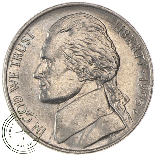 США 5 центов 1995 D