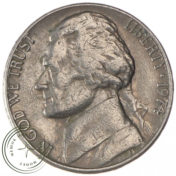 США 5 центов 1974