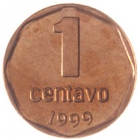 Аргентина 1 сентаво 1999