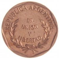 Монета Аргентина 1 сентаво 1999