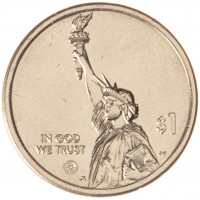 Монета США 1 доллар 2023 Первая пересадка легких человеку - Миссисипи