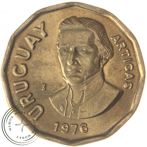 Уругвай 1 новый песо 1976