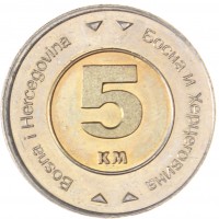 Монета Босния и Герцеговина 5 марок 2005