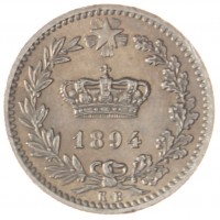 Монета Италия 20 чентезимо 1894 КВ