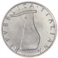 Монета Италия 5 лир 1988