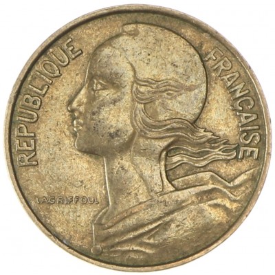 Франция 10 сантимов 1975