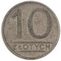Монета Польша 10 злотых 1986