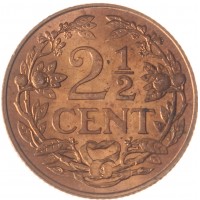 Монета Нидерландские Антильские острова 2 1/2 цента 1959