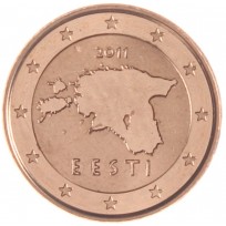 Монета Эстония 1 евроцент 2011