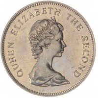 Монета Тувалу 50 центов 1985