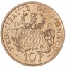 Монако 10 франков 1989 25 лет со дня смерти Принца Пьера