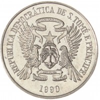 Монета Сан-Томе и Принсипи 50 добр 1990