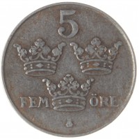Швеция 5 эре 1945