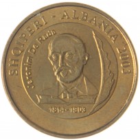 Монета Албания 50 леков 2003 100 лет со дня смерти Иеронима де Рады