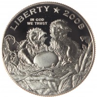 США 1/2 доллара 2008 Белоголовый орлан PROOF